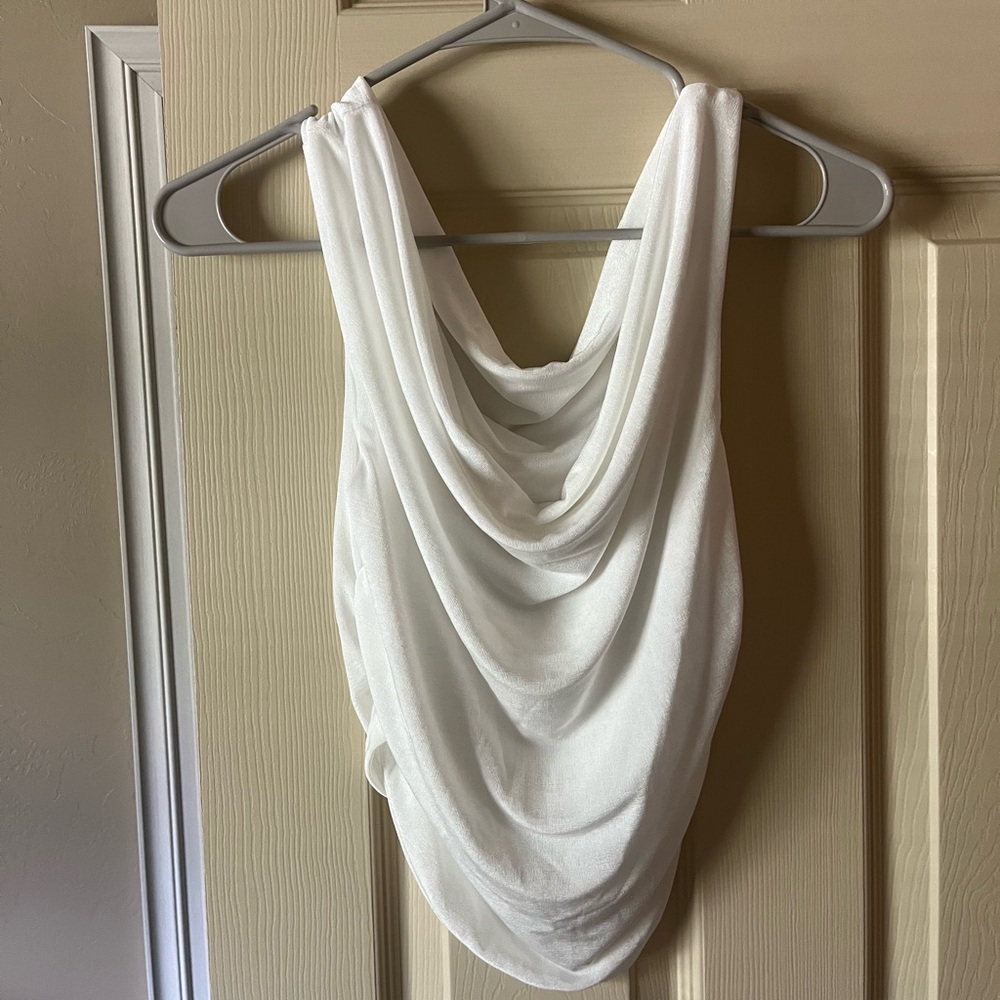 white mesh top